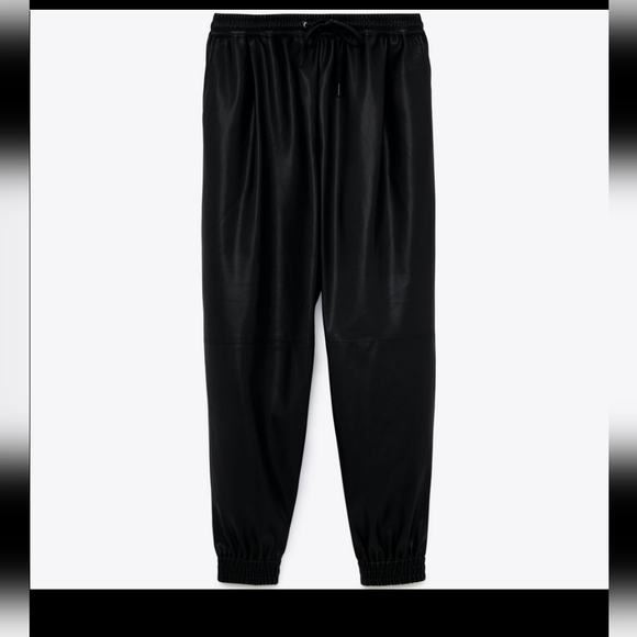Zara Pants & Jumpsuits 49 Zara Faux Leather Jogger Pants Poshmark